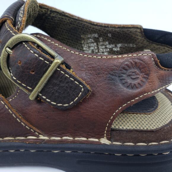 Earth Shoe Bjork II Mens Size 9 Brown Leather Casual Strappy Fisherman Sandals main image 6